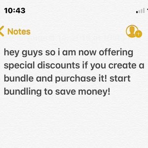 BUNDLE AND SAVE!